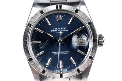 Lot 405 - Rolex Oyster Perpetual Date: a stainless steel cased automatic chronometer wristwatch