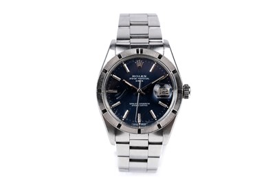 Lot 405 - Rolex Oyster Perpetual Date: a stainless steel cased automatic chronometer wristwatch