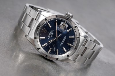 Lot 405 - Rolex Oyster Perpetual Date: a stainless steel cased automatic chronometer wristwatch
