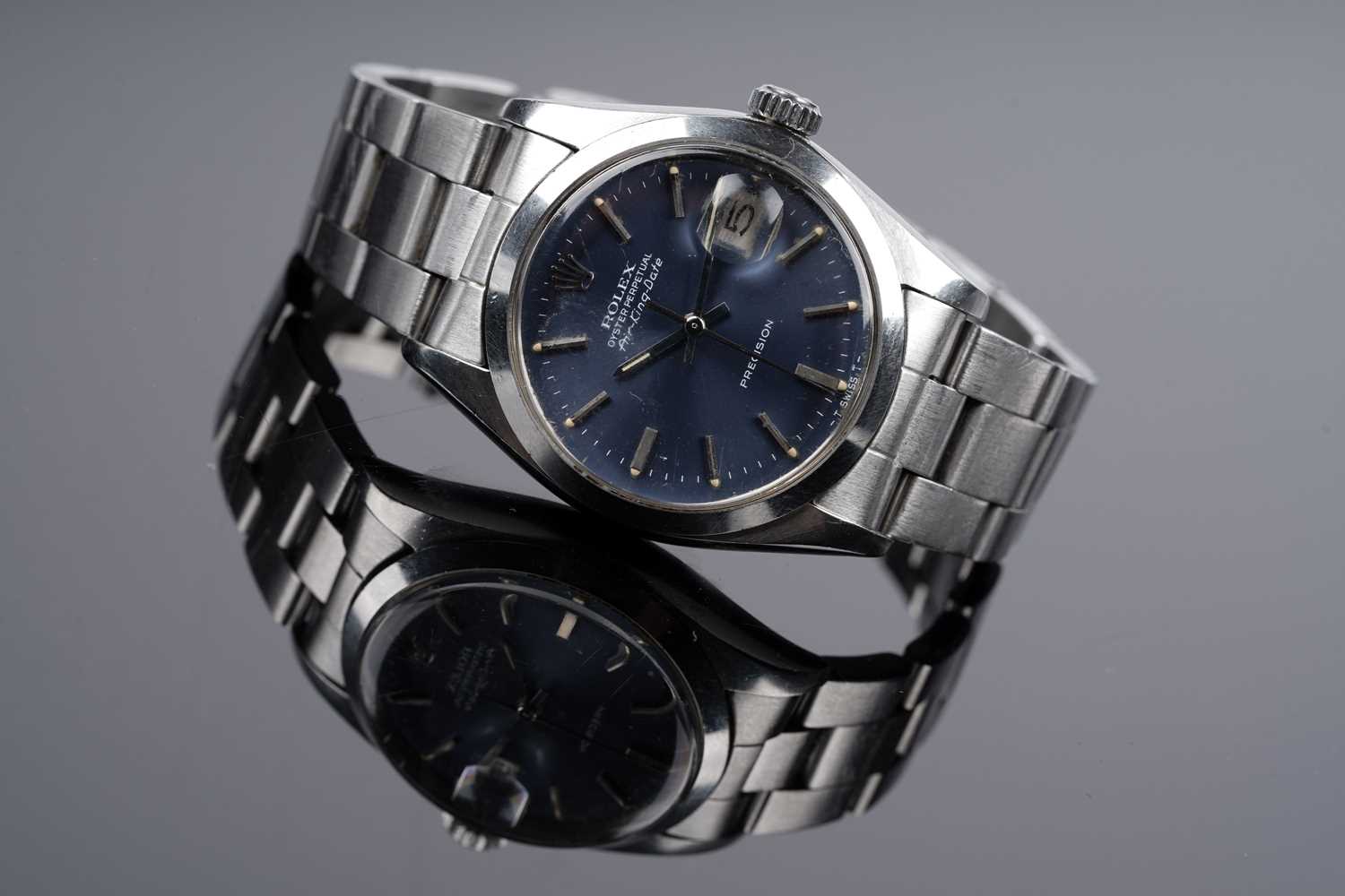 Lot 406 - Rolex Oyster Perpetual Air-King Date: a stainless steel cased automatic precision wristwatch