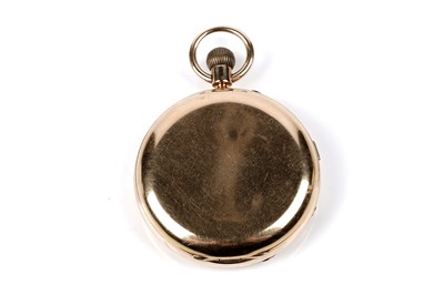 Lot 462 - John Lecomber, Liverpool: an 18ct yellow gold cased chronograph pocket watch