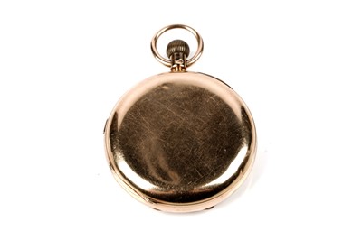 Lot 462 - John Lecomber, Liverpool: an 18ct yellow gold cased chronograph pocket watch