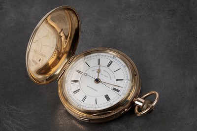 Lot 462 - John Lecomber, Liverpool: an 18ct yellow gold cased chronograph pocket watch