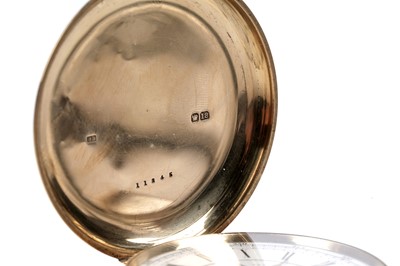Lot 462 - John Lecomber, Liverpool: an 18ct yellow gold cased chronograph pocket watch