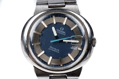 Lot 428 - Omega Dynamic: two steel cased automatic wristwatches