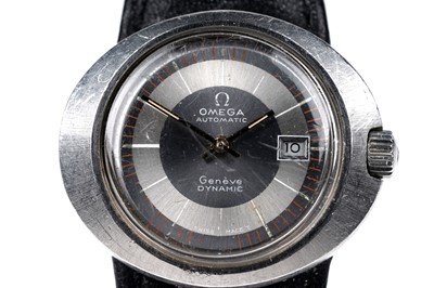 Lot 428 - Omega Dynamic: two steel cased automatic wristwatches