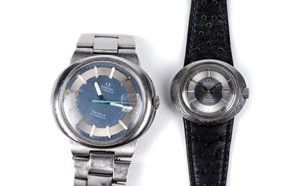 Lot 428 - Omega Dynamic: two steel cased automatic wristwatches