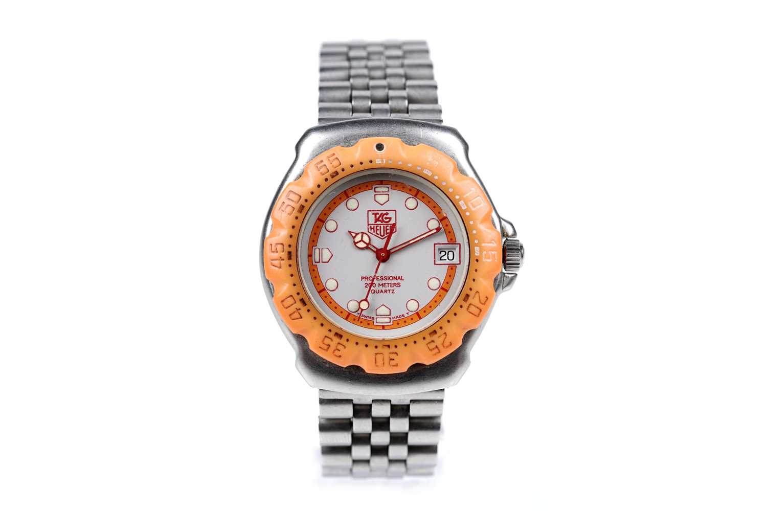 Lot 450 - Tag Heuer Professional: a stainless steel cased quartz wristwatch