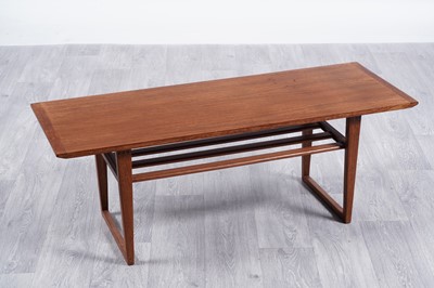 Lot 119 - A mid-20th Century teak coffee table