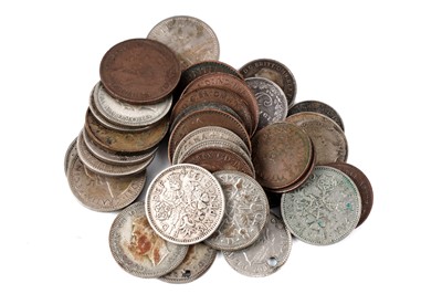 Lot 51 - A collection of mainly 20th Century British coins and tokens