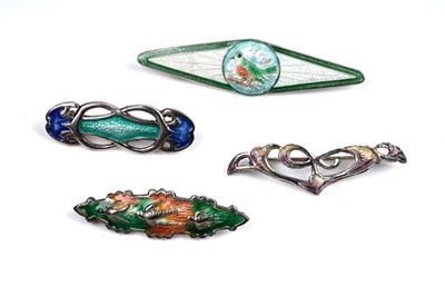 Lot 55 - Charles Horner and other silver brooches