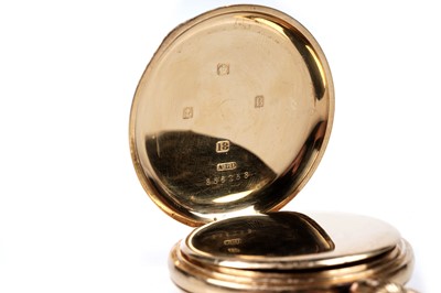 Lot 469 - Kendal & Dent, London, The Kendentick: an 18ct yellow gold cased half hunter pocket watch