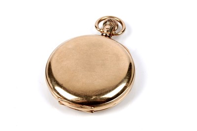 Lot 469 - Kendal & Dent, London, The Kendentick: an 18ct yellow gold cased half hunter pocket watch