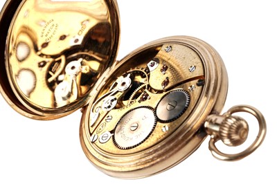 Lot 469 - Kendal & Dent, London, The Kendentick: an 18ct yellow gold cased half hunter pocket watch