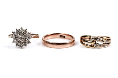 Lot 189 - Three gold rings