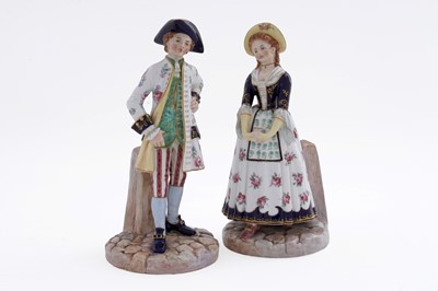 Lot 899 - Pair of Royal Worcester figures