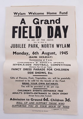 Lot 91 - WWII Wylam Welcome Home Fund posters