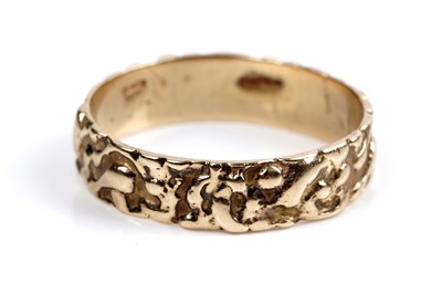Lot 47 - A 1970's Postmodernist design 18ct gold ring
