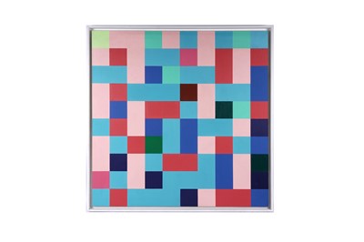 Lot 683 - Keith Richardson Jones - Abstract grid | oil