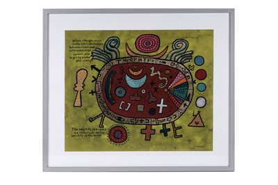 Lot 678 - Alan Davie - The Sanctity of a Space, G2197 | gouache