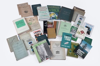 Lot 611 - A collection of books on forest trees and shrubs of the world
