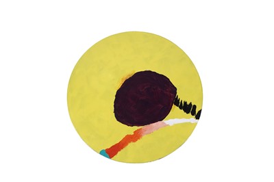 Lot 688 - Trevor Bell - Light Hearted in Yellow | acrylic on shaped construction