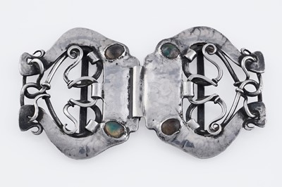 Lot 233 - A late Victorian silver art nouveau buckle