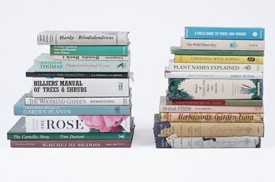 Lot 621 - A collection of books on trees, shrubs and plants
