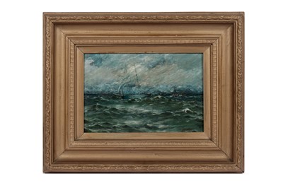 Lot 36 - Norman Septimus Boyce - Ship in stormy seas | oil