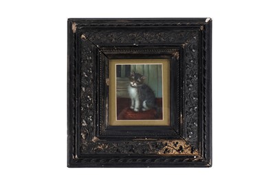 Lot 755 - Late 19th Century British School - Seated Tabby Cat | oil