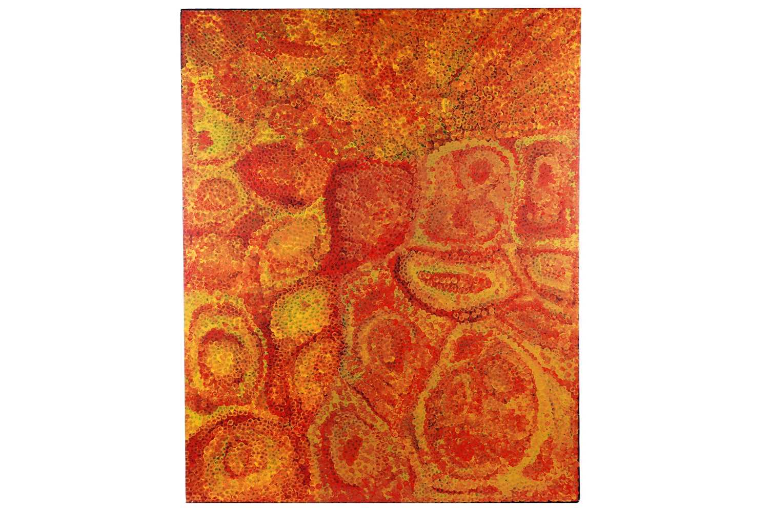 Lot 107 - Emily Kam Kngwarreye - Clay Pans | synthetic polymer paint