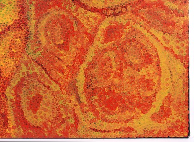 Lot 107 - Emily Kam Kngwarreye - Clay Pans | synthetic polymer paint