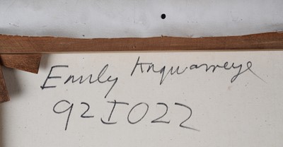 Lot 107 - Emily Kam Kngwarreye - Clay Pans | synthetic polymer paint