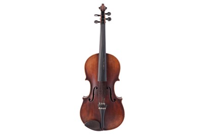 Lot 21 - A German violin and two bows