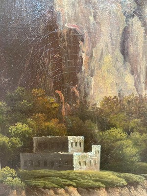 Lot 701 - Hellen Melville - A Rocky Italianate Landscape | oil