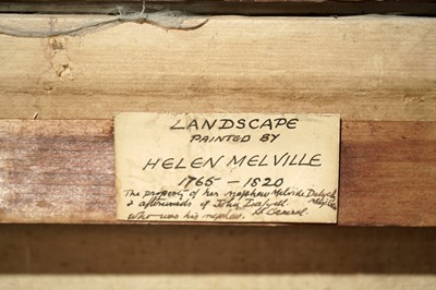 Lot 701 - Hellen Melville - A Rocky Italianate Landscape | oil