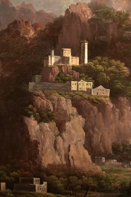 Lot 701 - Hellen Melville - A Rocky Italianate Landscape | oil