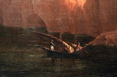 Lot 701 - Hellen Melville - A Rocky Italianate Landscape | oil