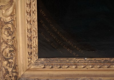 Lot 732 - 18th Century British School - Portrait of Amy daughter of Sir Nicholas Lawes | oil