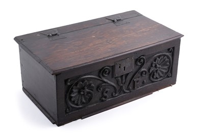 Lot 146 - An 18th Century oak bible box