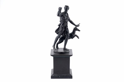 Lot 1018 - After the Antique: a patinated bronze of Diana of Versailles