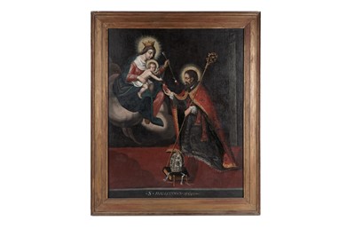Lot 719 - 19th Century Austro-Hungarian School - S. Augustinus | oil