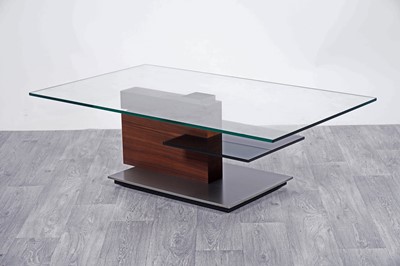 Lot 71 - Venjakob: a model ‘44208’ glazed top coffee table