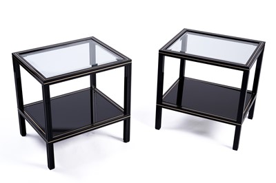 Lot 581 - Pierre Vandel, Paris: a pair of late 20th Century rectangular side tables
