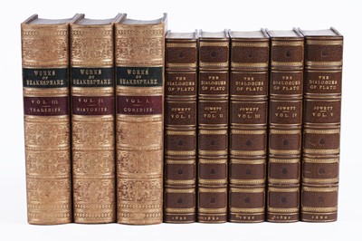Lot 519 - The Works of Shakespeare Volumes 1 to 3; and The Dialogues of Plato