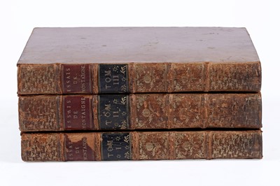 Lot 522 - Les Essaies de Michel Seigneur de Montaigne Nouvelle Édition