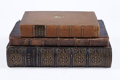 Lot 475 - The Life of Alfred the Great, Dante's The Vision of Hell and Plato's Opera Omnia