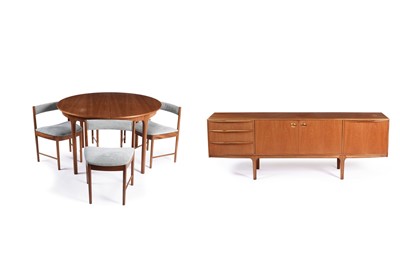 Lot 504 - H. McIntosh & Co, Kirkcaldy: a mid-20th Century teak six-piece dining room suite