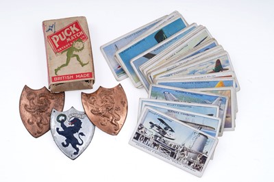 Lot 260 - Three early 20th Century postcard albums; and other items