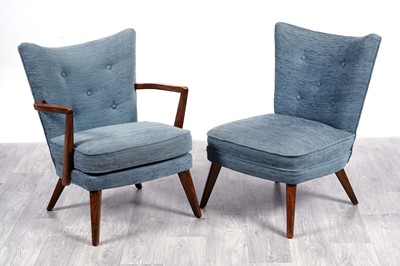 Lot 127 - G Plan: a mid-20th Century cocktail chair; and a similar armchair